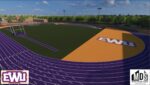Rendering of new track and field for Edward Waters University.