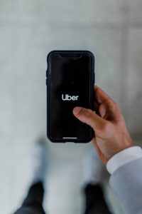 uber on someone's phone