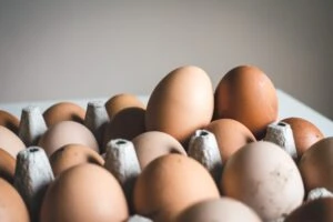 A carton of eggs