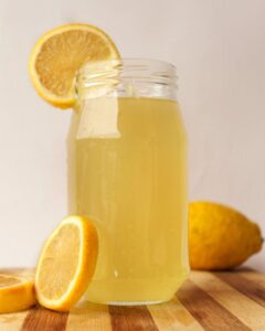 A tall Glass of Iced Lemonade