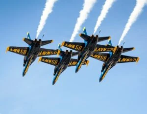 The Blue Angels Flying