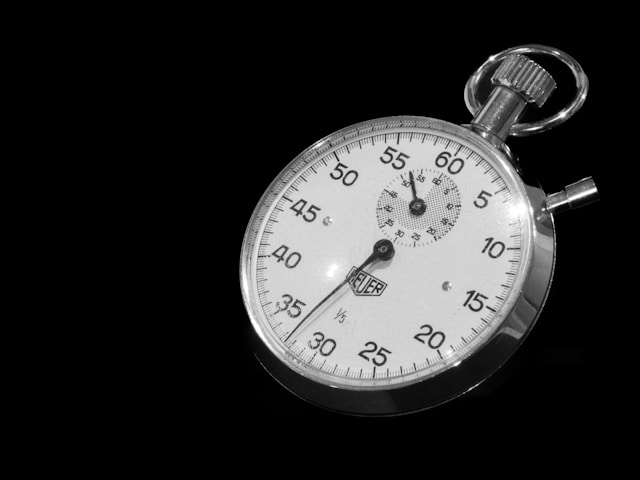 A clock ticking